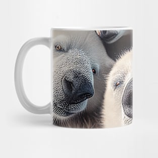 Polar Bear Arctic Wild Nature Funny Happy Humor Photo Selfie Mug